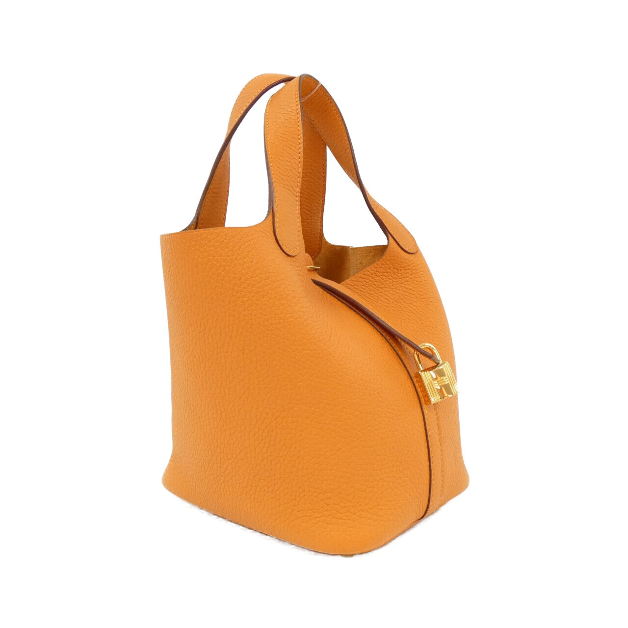 エルメス ピコタン ロック PM 056289CC トリヨンクレマンス ORANGE ゴールド金具 U刻印