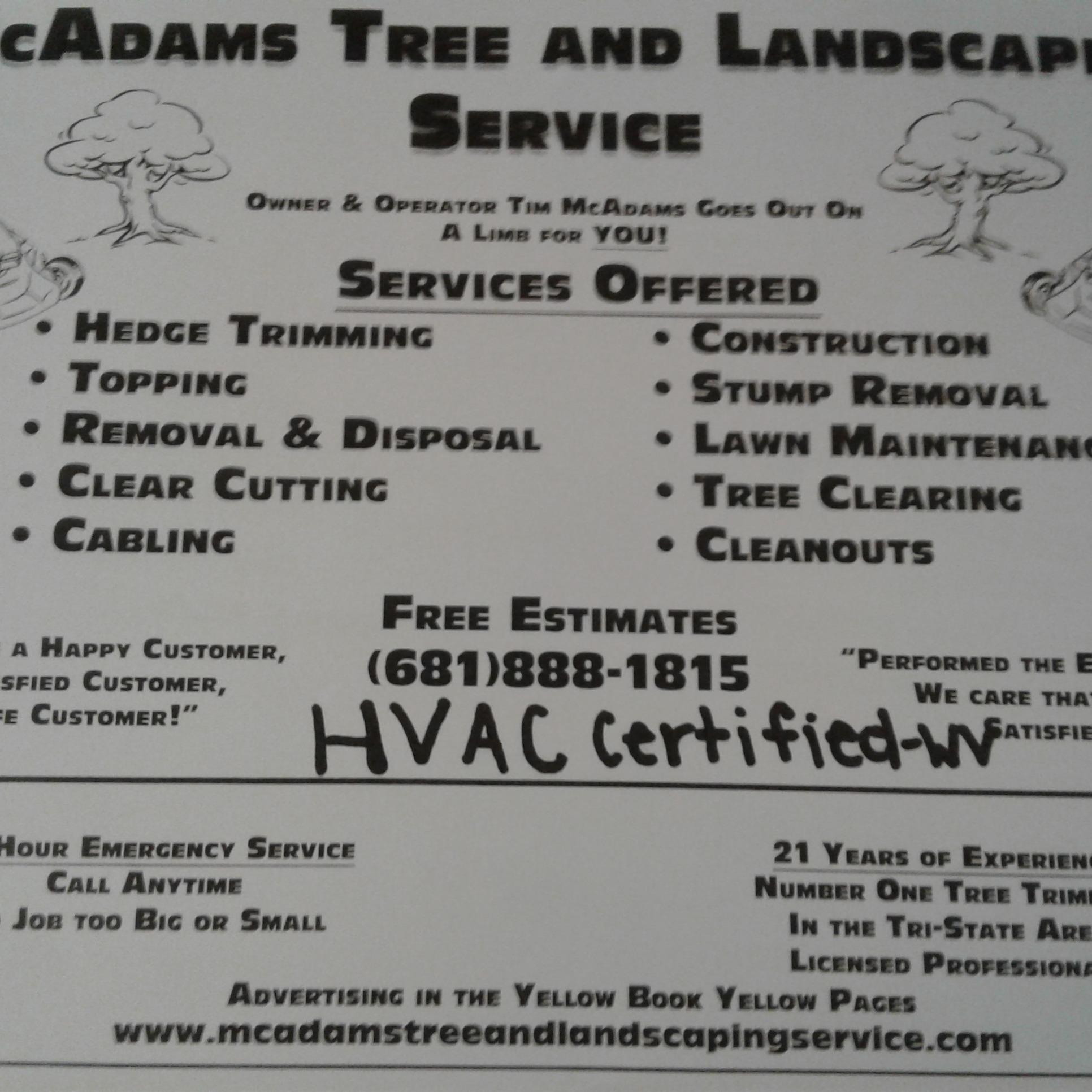 Mcadams Tree and Landscaping Service