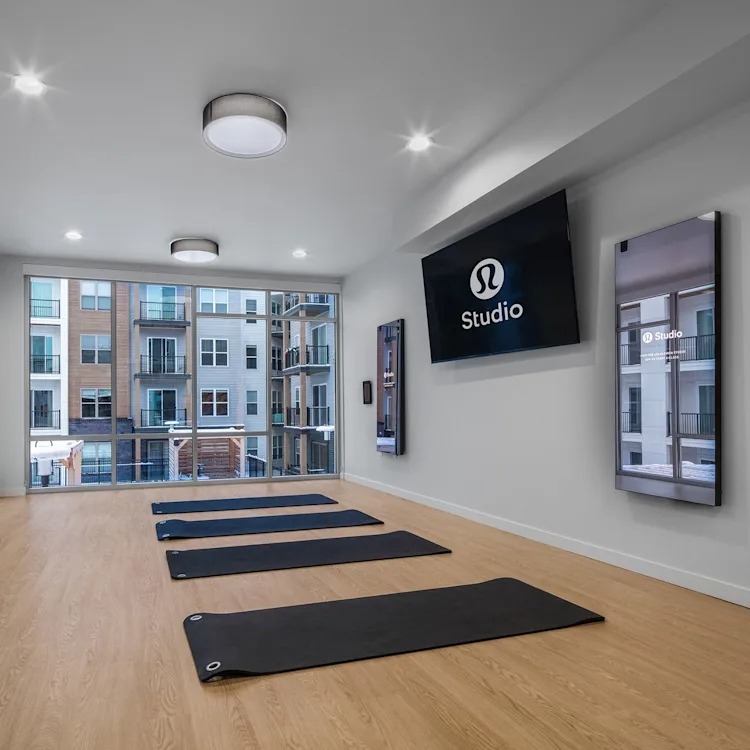 Cardio Room Offering Private Workouts with Lululemon Mirrors