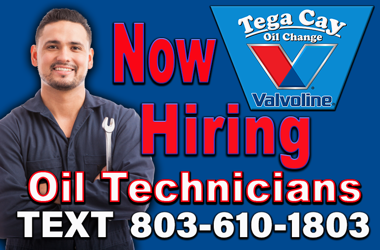 Text us at 803-610-1803

NOW Hiring Oil Technicians!
Calling all skilled and passionate Oil Technicians! Tired of broken promises? Join our team of Valvoline oil change experts in Fort Mill. Experience a supportive work environment, servicing diverse vehicles. We offer competitive pay, continuous training, and growth opportunities. Don't miss this chance to showcase your expertise and thrive in a fulfilling career. Short drive to Charlotte. Apply now and be part of our dedicated team! Text us at 803-610-1803 for more information.