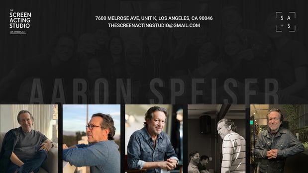 Images Aaron Speiser - The Screen Acting Studio