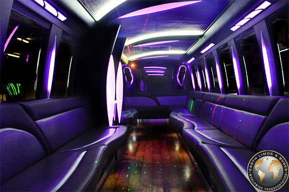 Limousine Style Party Bus