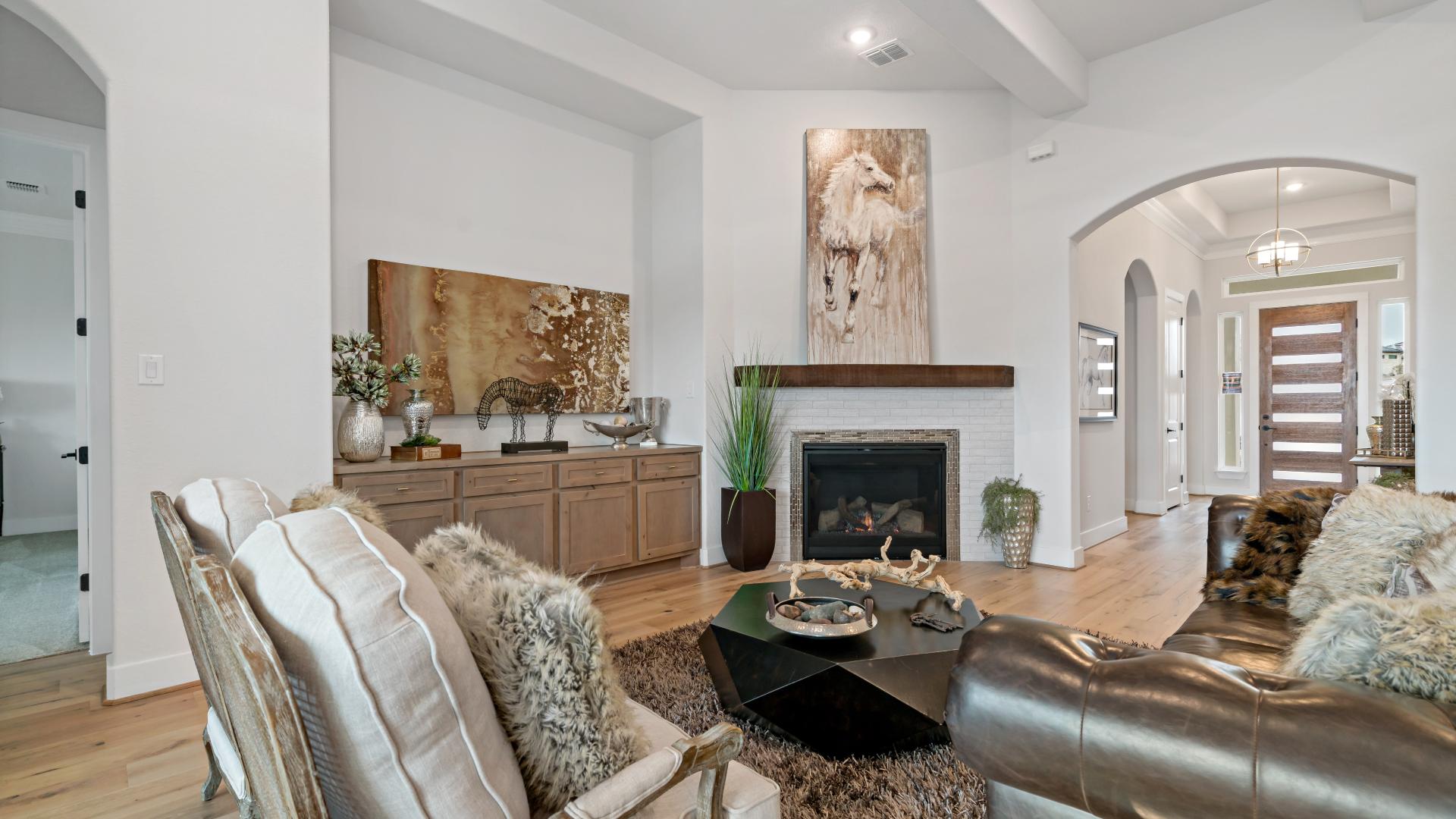 Spacious great room with ample natural light