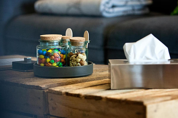 Snacks und auch Taschentücher stehen bereit, Paartherapie Lebensidealisten Neumünster