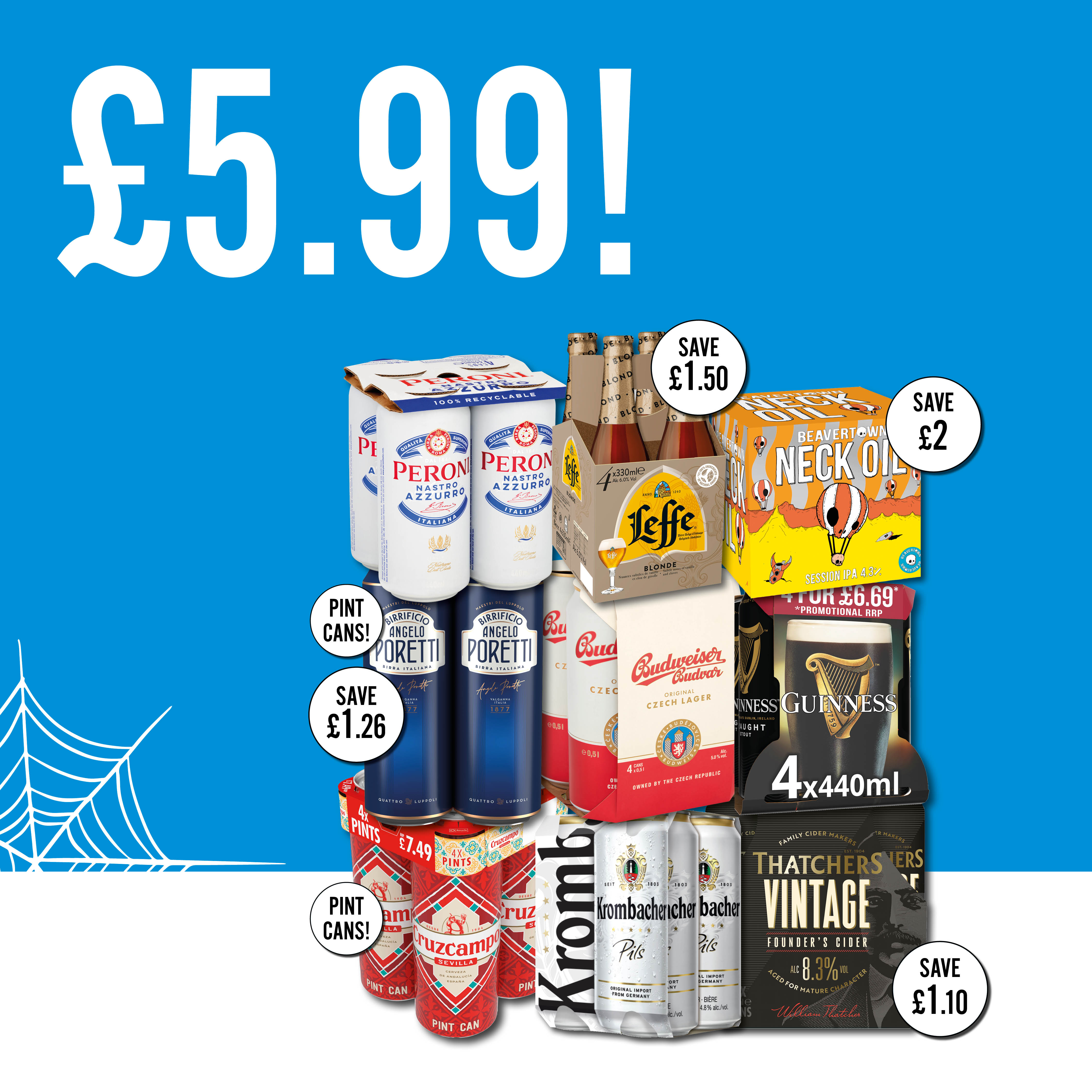 &pound;5.99 Each on selected Beer's