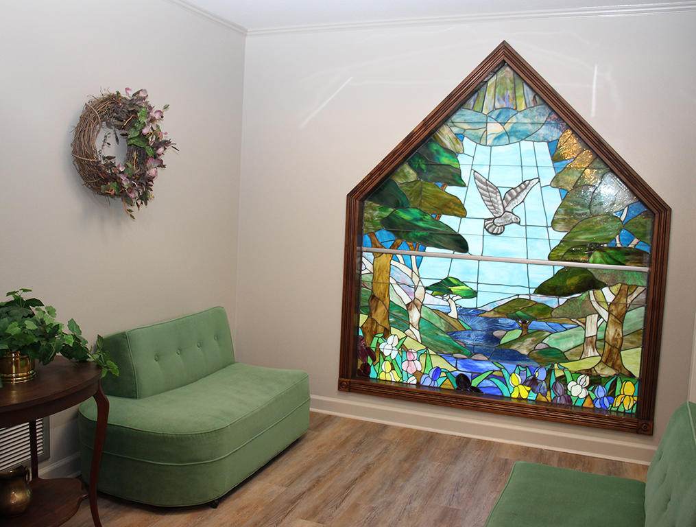 Stained Glass Window Inside Smith Family Funeral Home