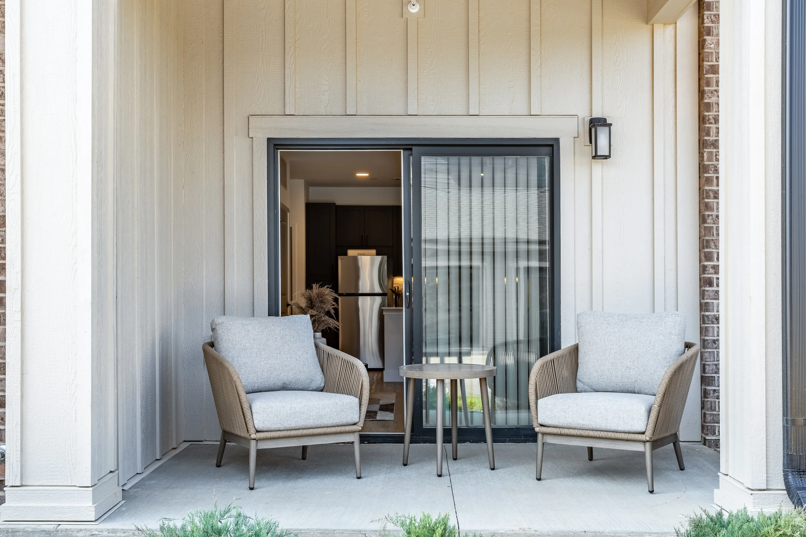 Apartment patio