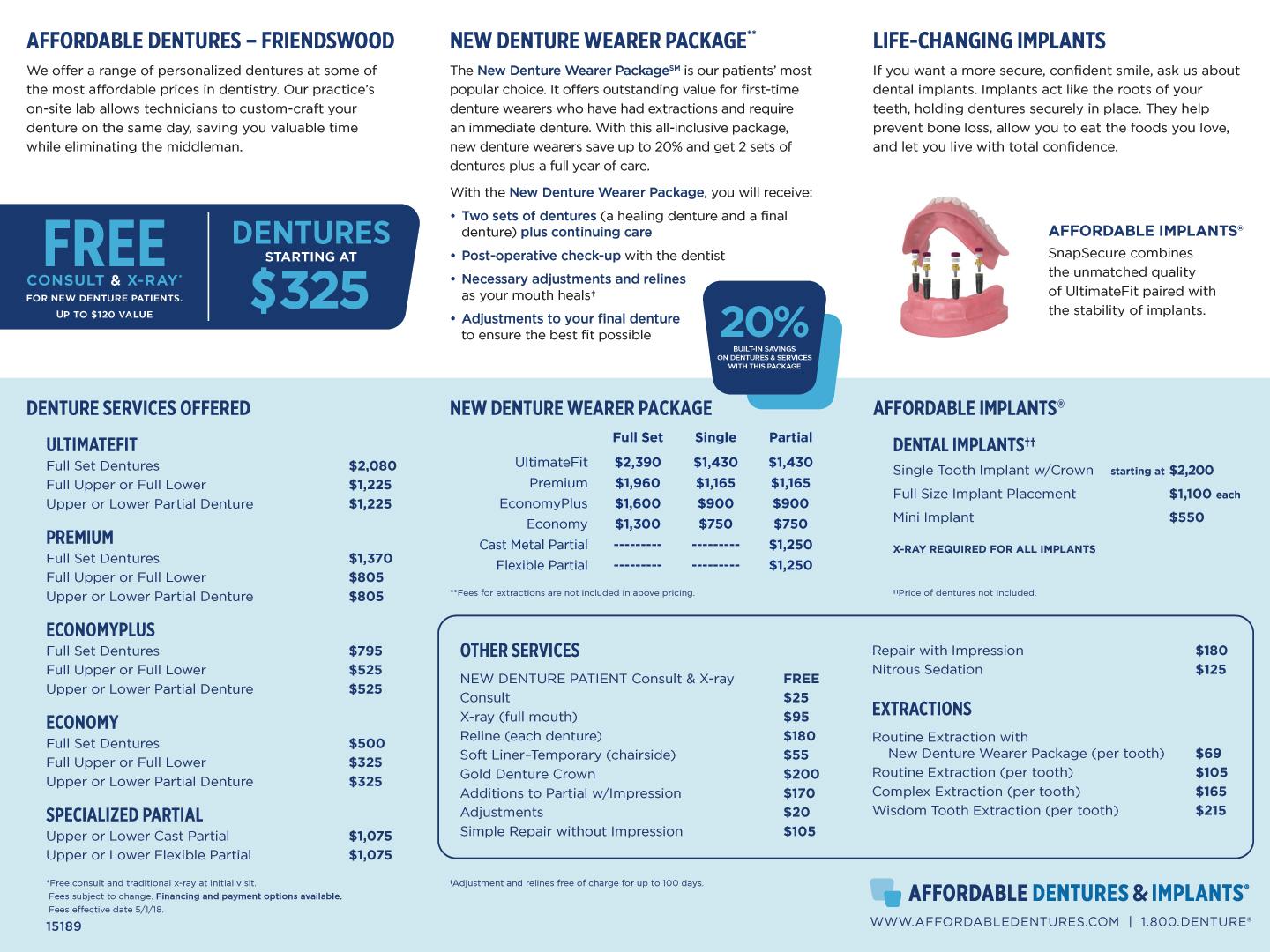Affordable Dentures & Implants