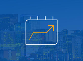 Uptrend graph icon.