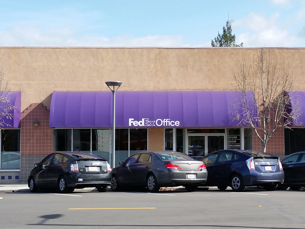 Exterior photo of FedEx Office location at 249 California Ave\t Print quickly and easily in the self-service area at the FedEx Office location 249 California Ave from email, USB, or the cloud\t FedEx Office Print & Go near 249 California Ave\t Shipping boxes and packing services available at FedEx Office 249 California Ave\t Get banners, signs, posters and prints at FedEx Office 249 California Ave\t Full service printing and packing at FedEx Office 249 California Ave\t Drop off FedEx packages near 249 California Ave\t FedEx shipping near 249 California Ave