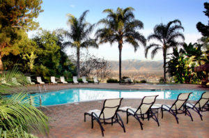 Pacific Palms Resort swimming pool.