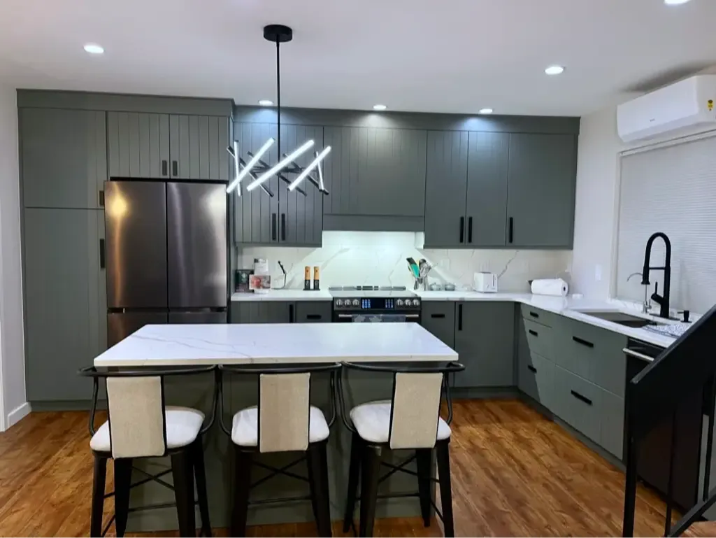High-end kitchen remodel with custom cabinetry and pendant lighting — Boulder, CO