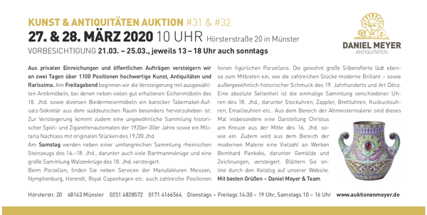 Bilder Daniel Meyer Antiquitäten und Auktionen