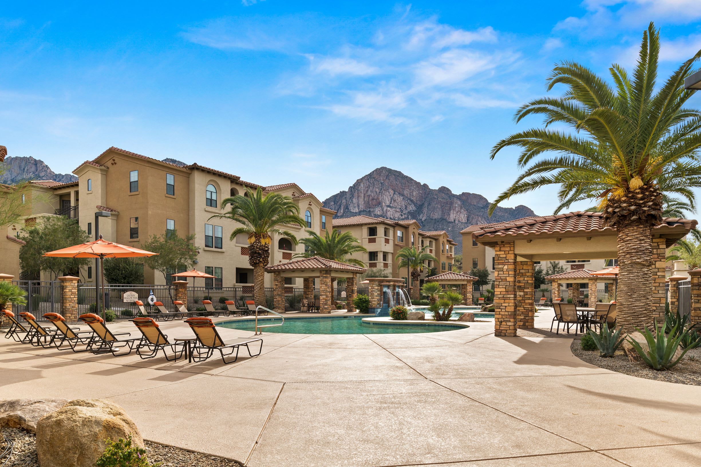 Community Pool with Mountain Views