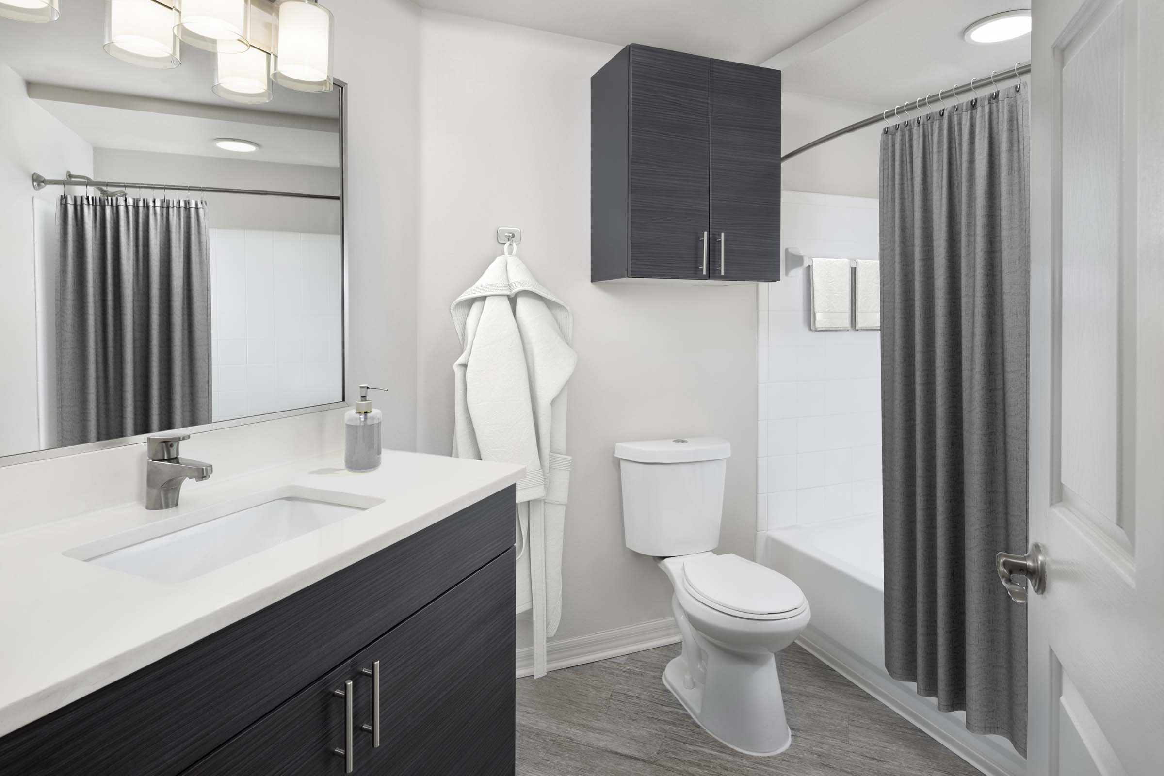 Bathroom with large bathtub at Camden Lee Vista apartments in Orlando, FL