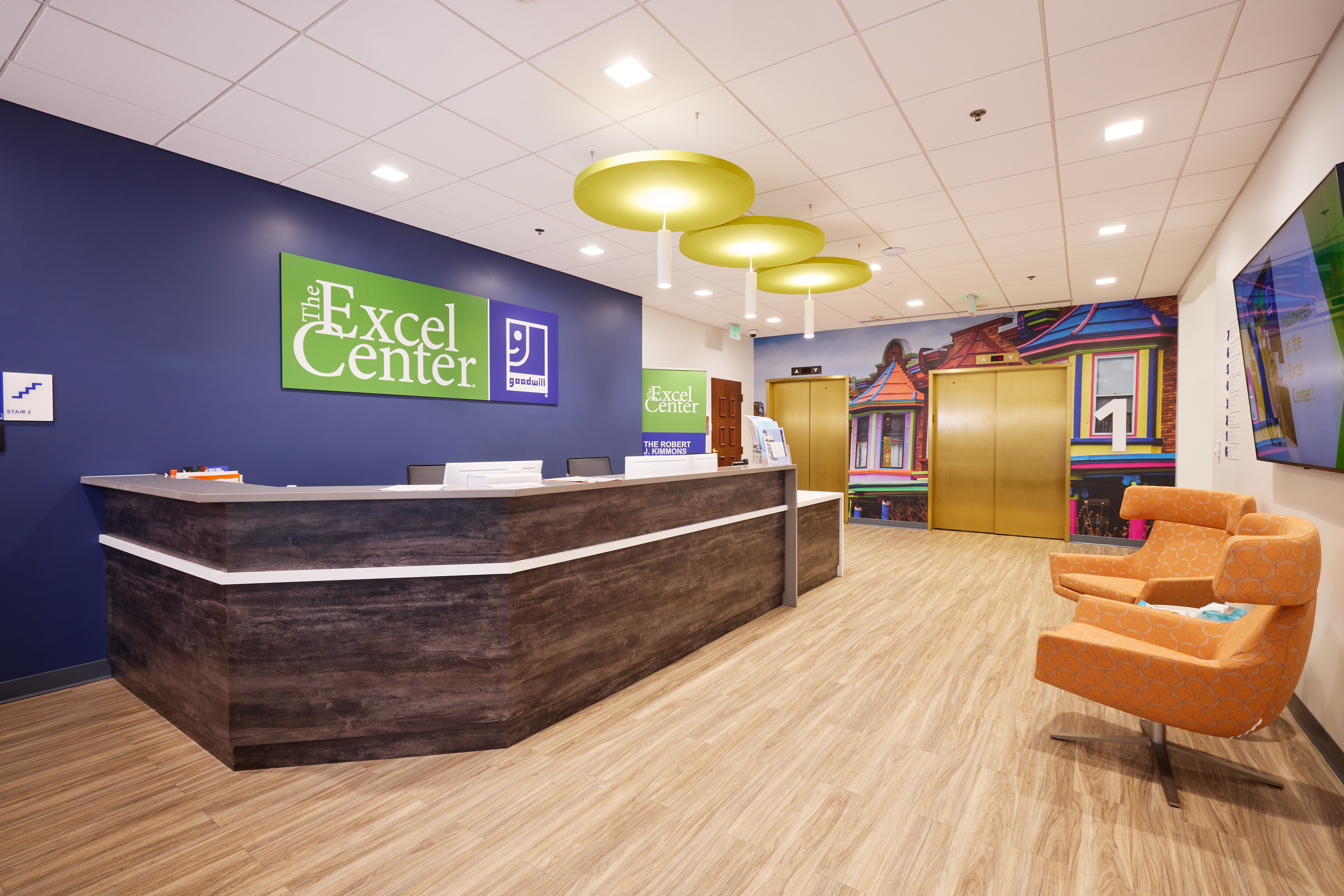 Photo of the building lobby