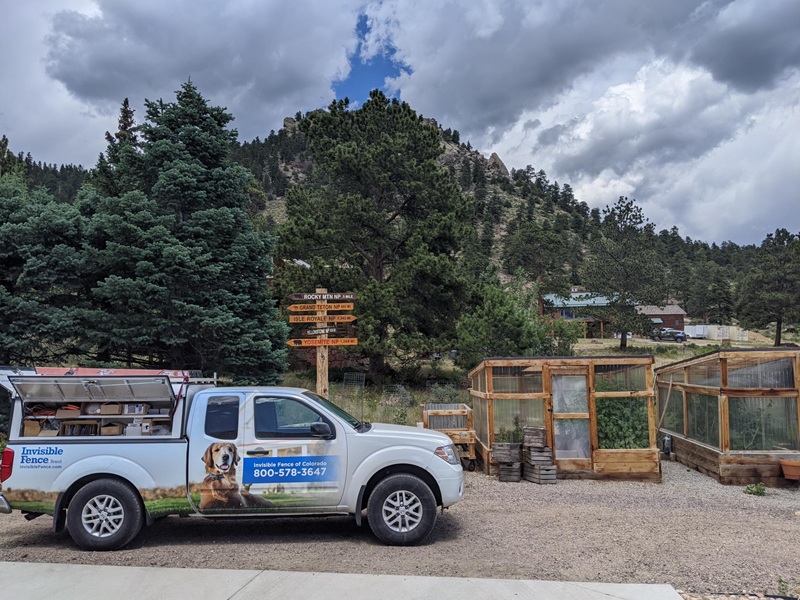 Invisible Fence® installation in progress in Boulder, CO