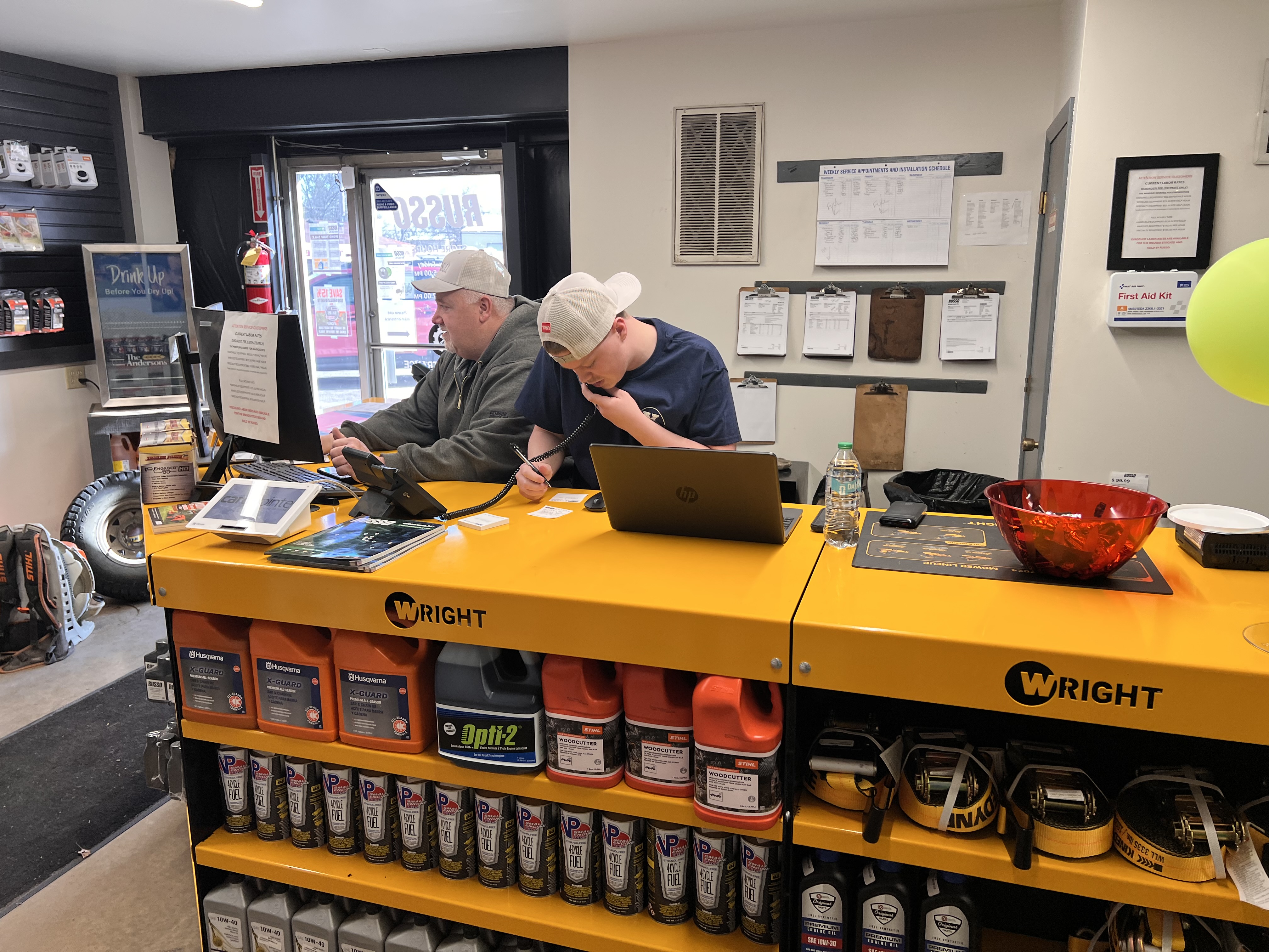 service counter
