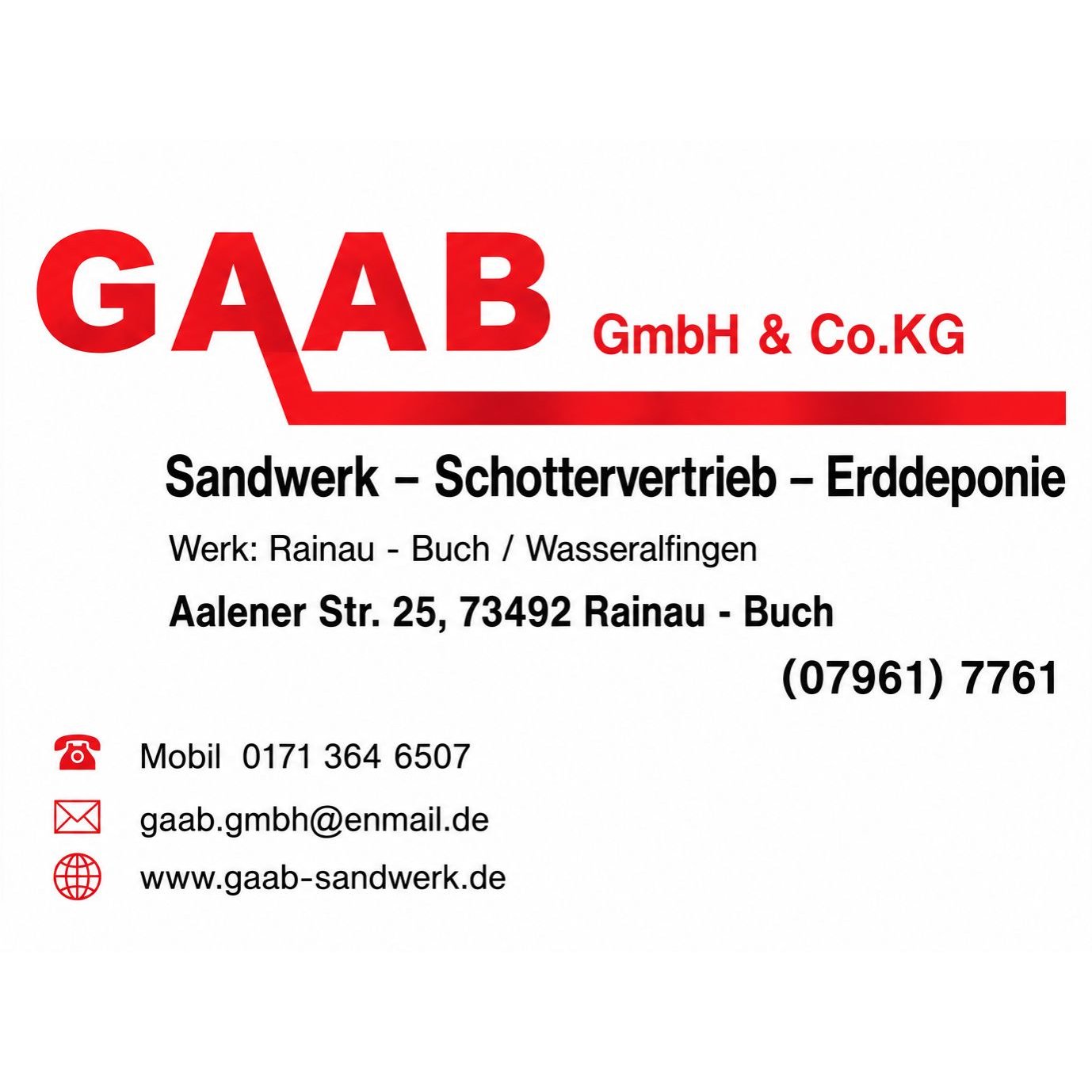 Gaab GmbH & Co. KG Sandwerk, Schottervertrieb, Erddeponie