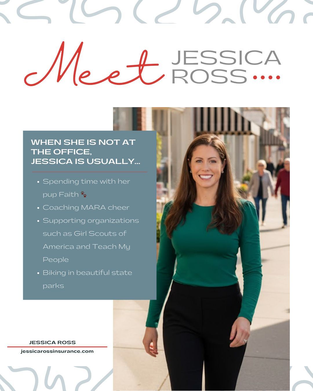 Behind the scenes, Jessica&rsquo;s days are fueled by community, movement, and heart. From supporting local organizations to cheering on young athletes and spending time outdoors, these moments shape how she connects with the people we serve.