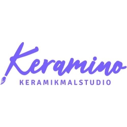 Logo Keramik selbst bemalen @ KERAMINO Keramikmalstudio
