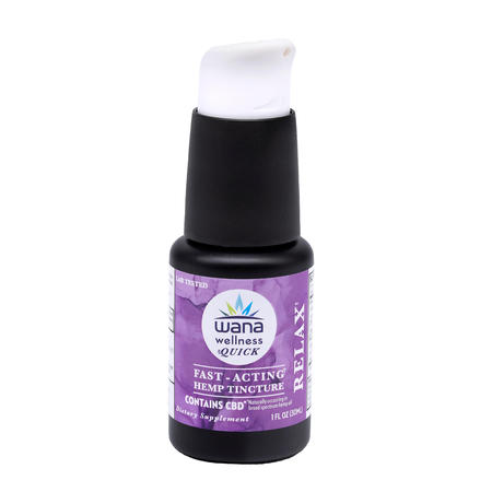 The RELAX Fast-Acting Hemp Tincture is supplemented with 5-HTP and a proprietary blend of GABA, L-Theanine, skullcap herb extract and rose flower oil for relaxation.