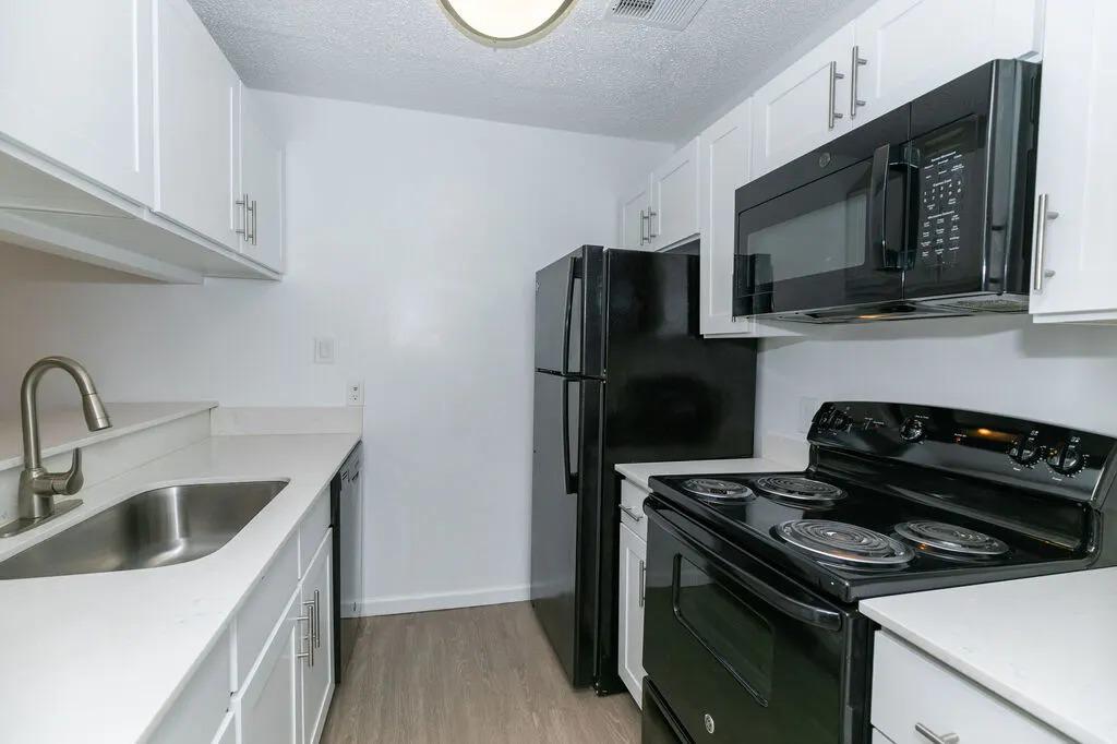 White kitchen with appliances