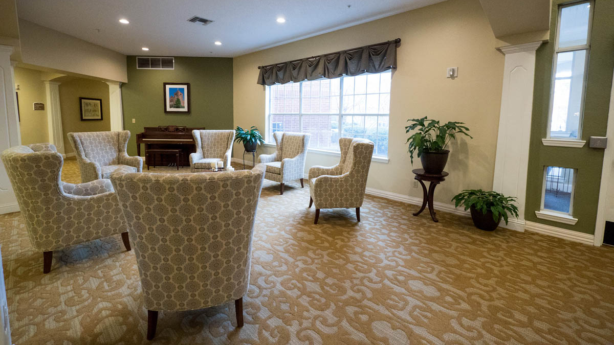 Brookdale Franklin Community Living Room