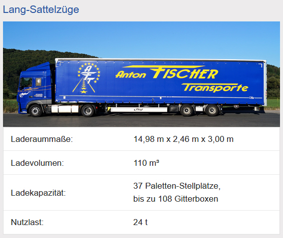 Bilder Anton Fischer Transport GmbH | nationale und internationale Transporte