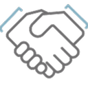 Handshake icon.