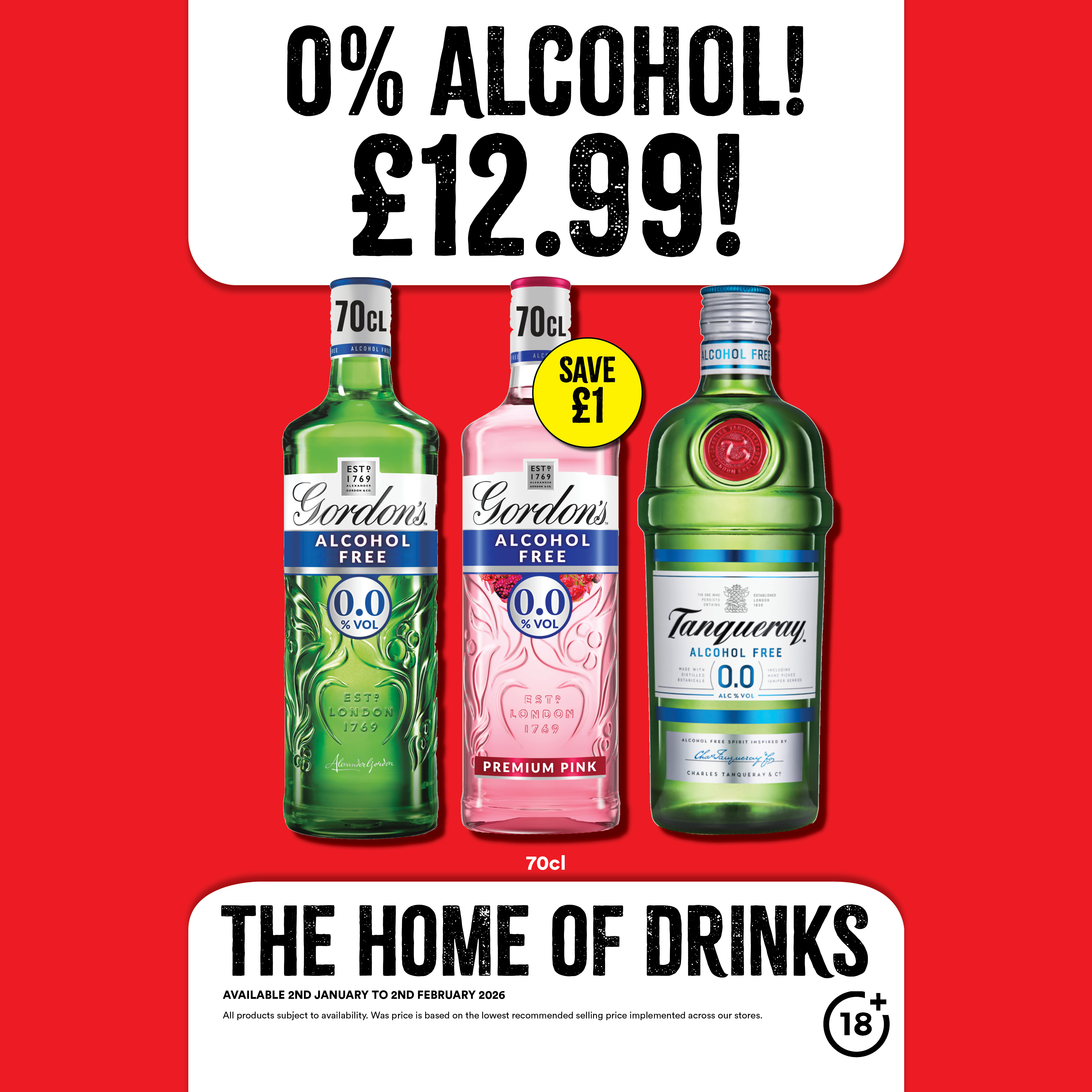 0% Alcohol - Spirits &pound;12.99