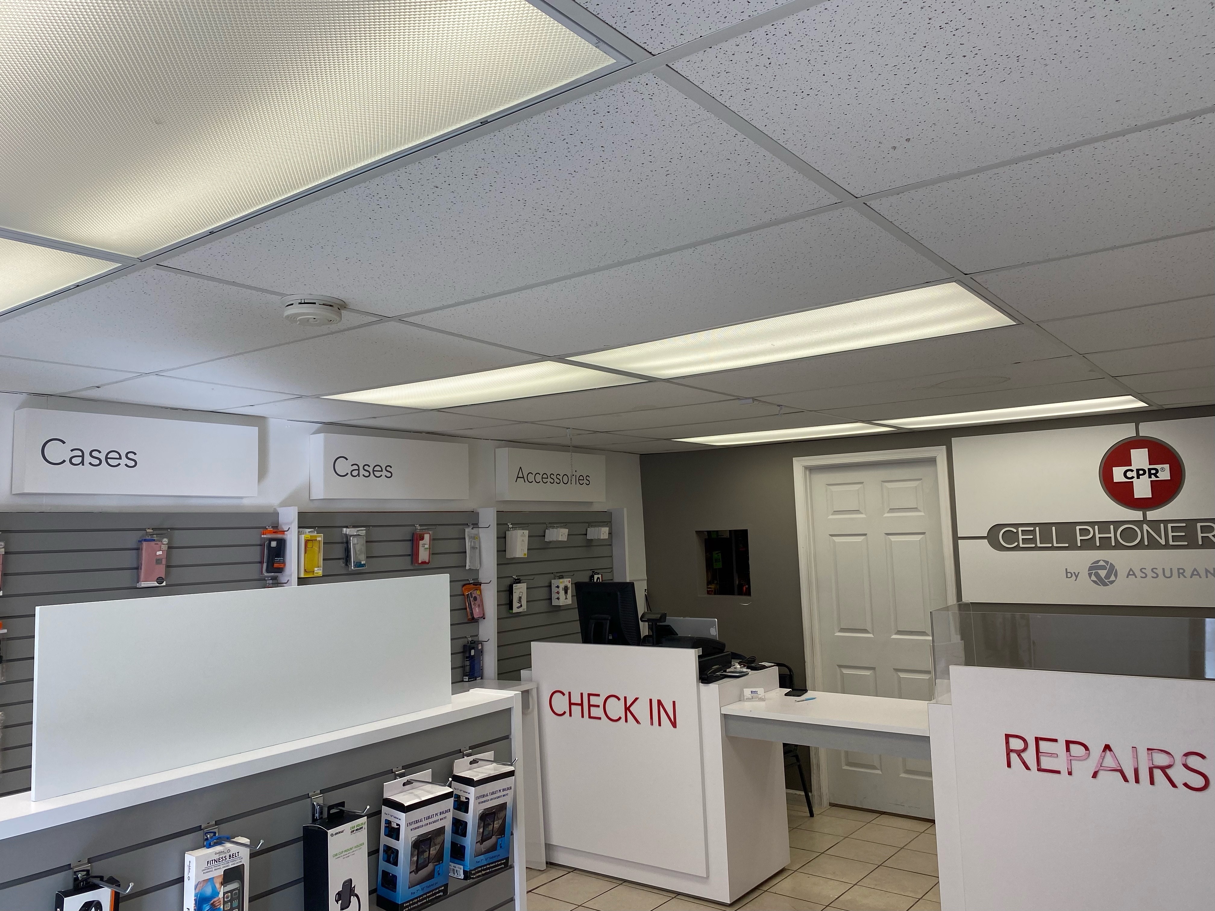 Store Interior of CPR Cell Phone Repair Washington DC
