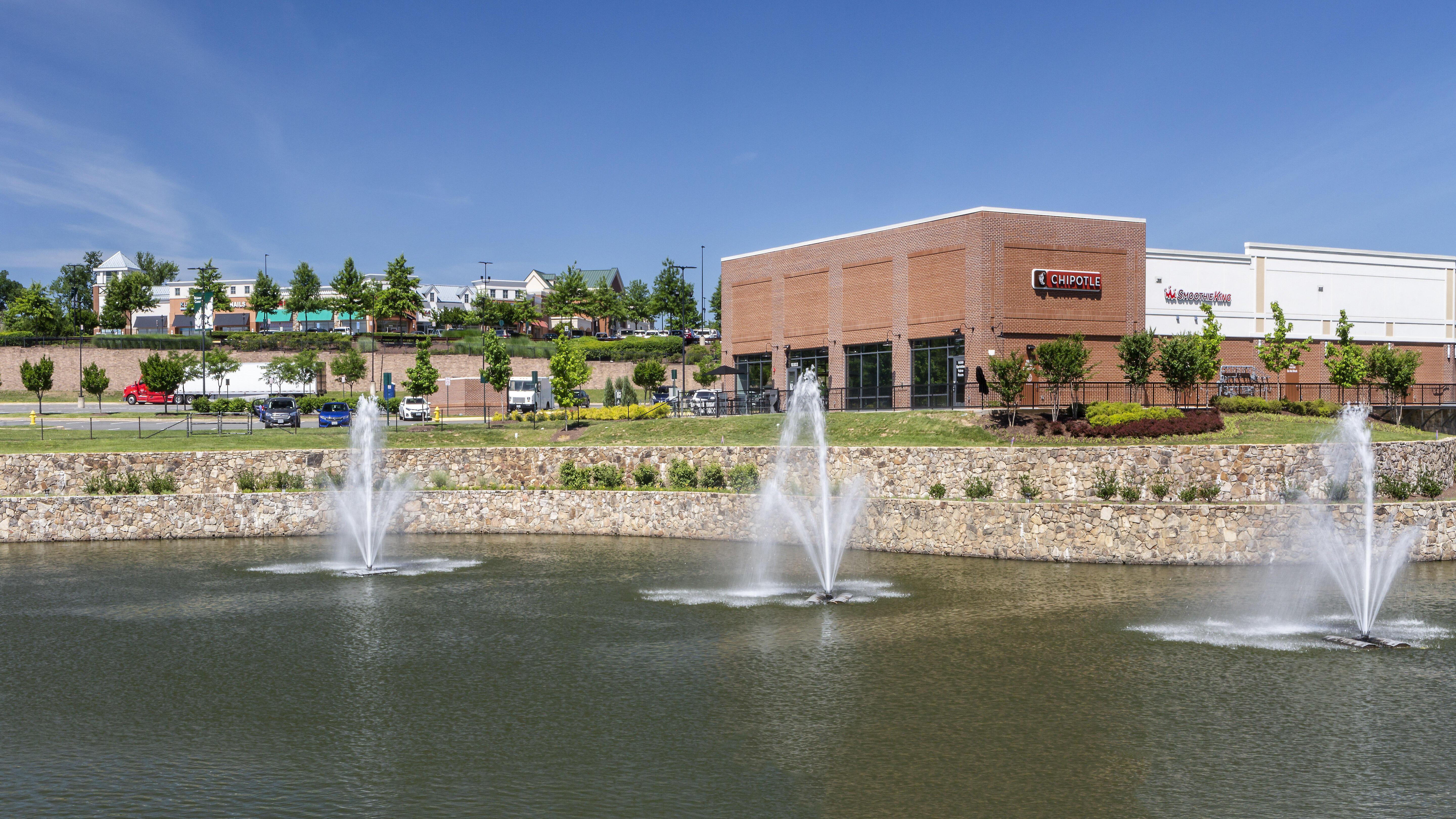 Bristow Center outdoor fountains