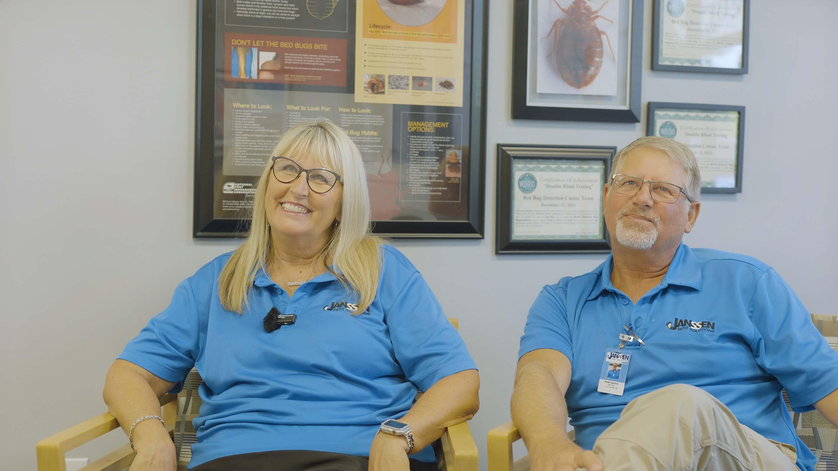Janssen Pest Solutions Owners in Des Moines Office