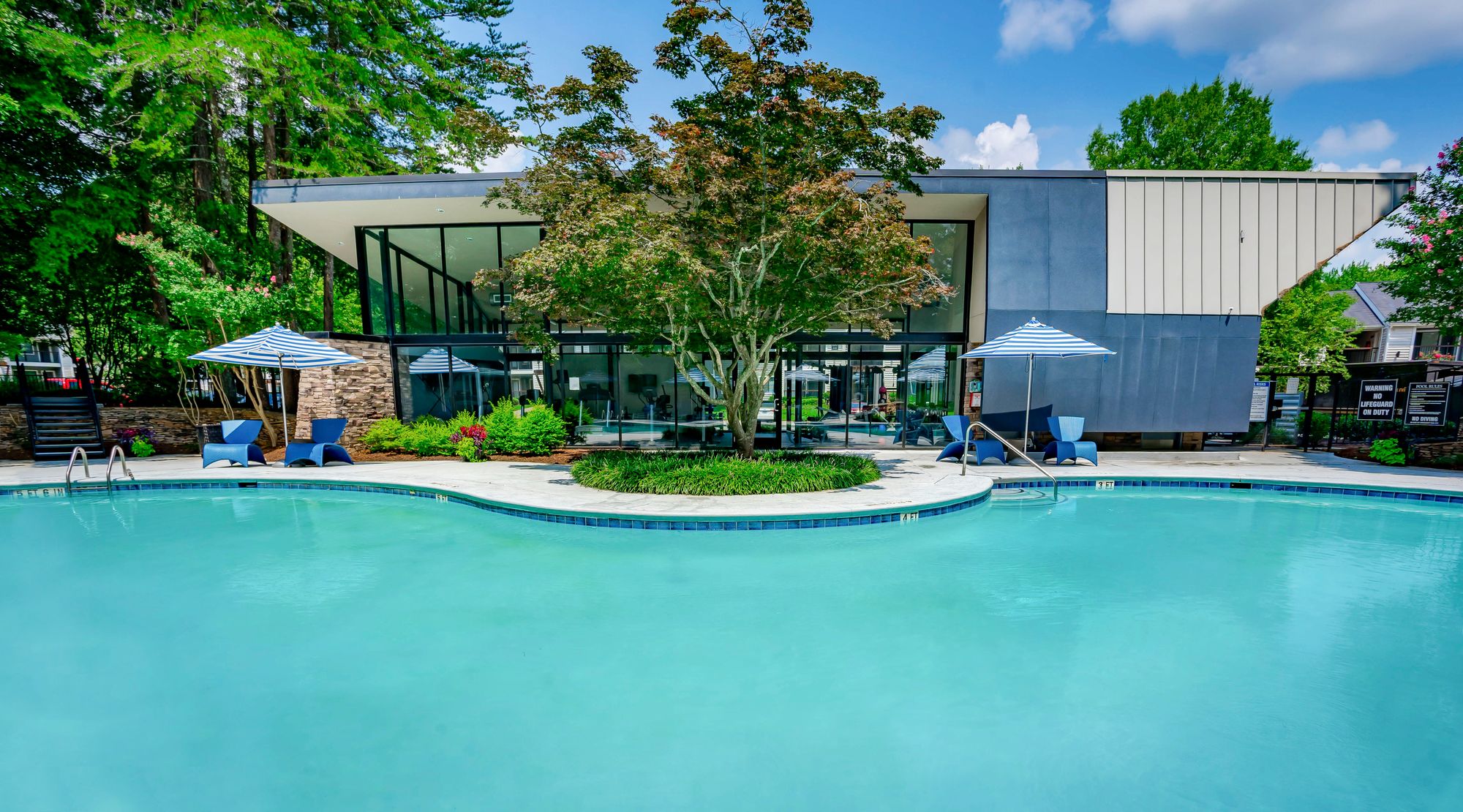 resort style pool
