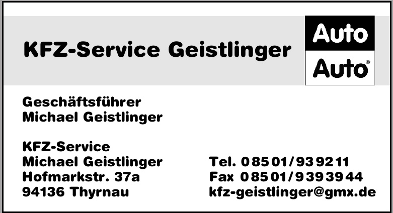 Kfz-Service Geistlinger GmbH & Co. KG in Thyrnau - Logo