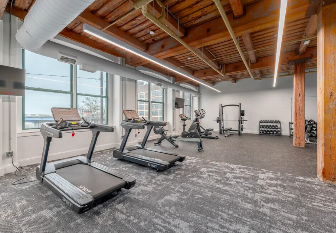 gym at Shorehaus Lofts 