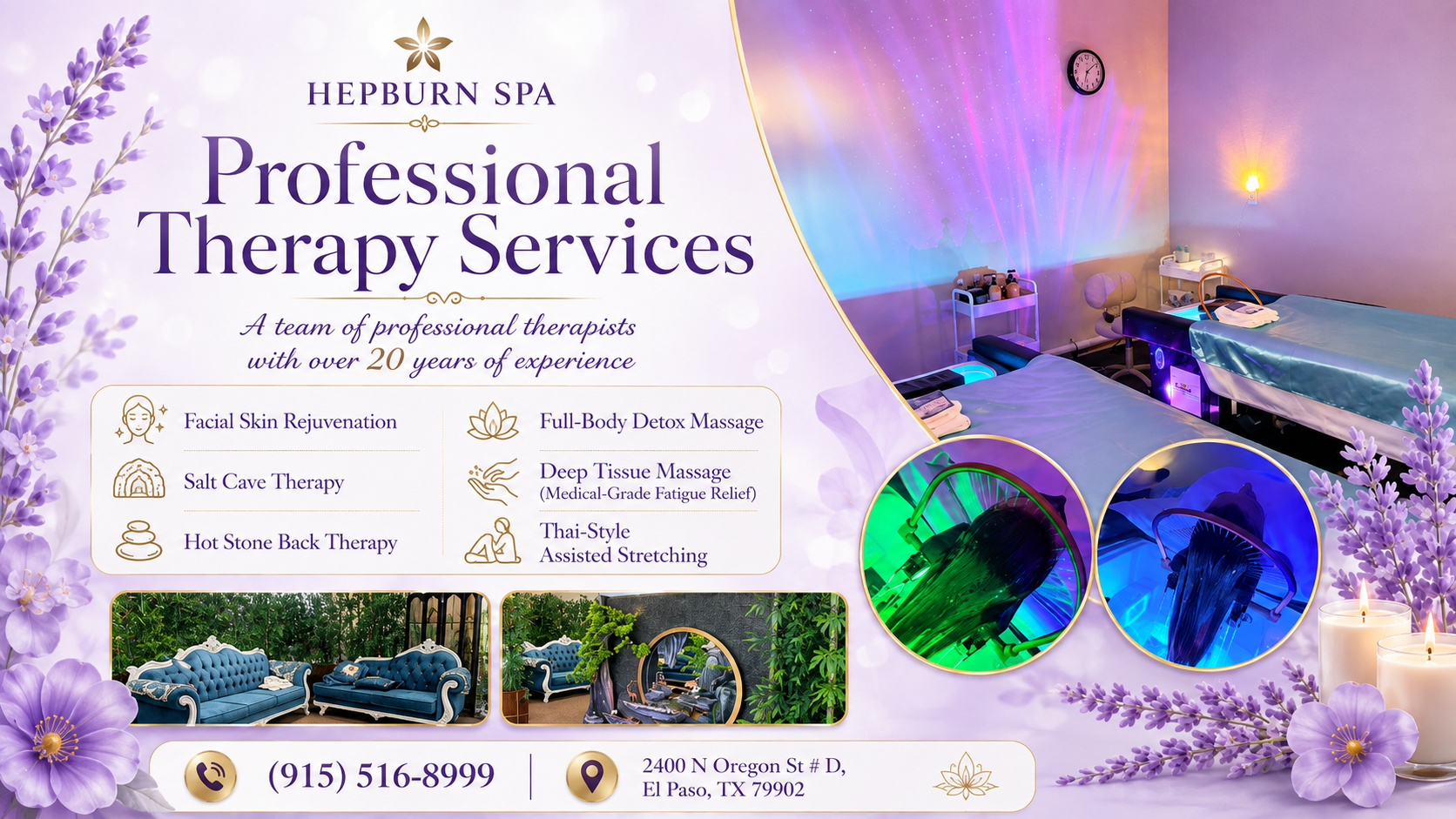 Here at Hepburn spa & Massage we love being a part of helping
taking part in peoples wellness and a better life.