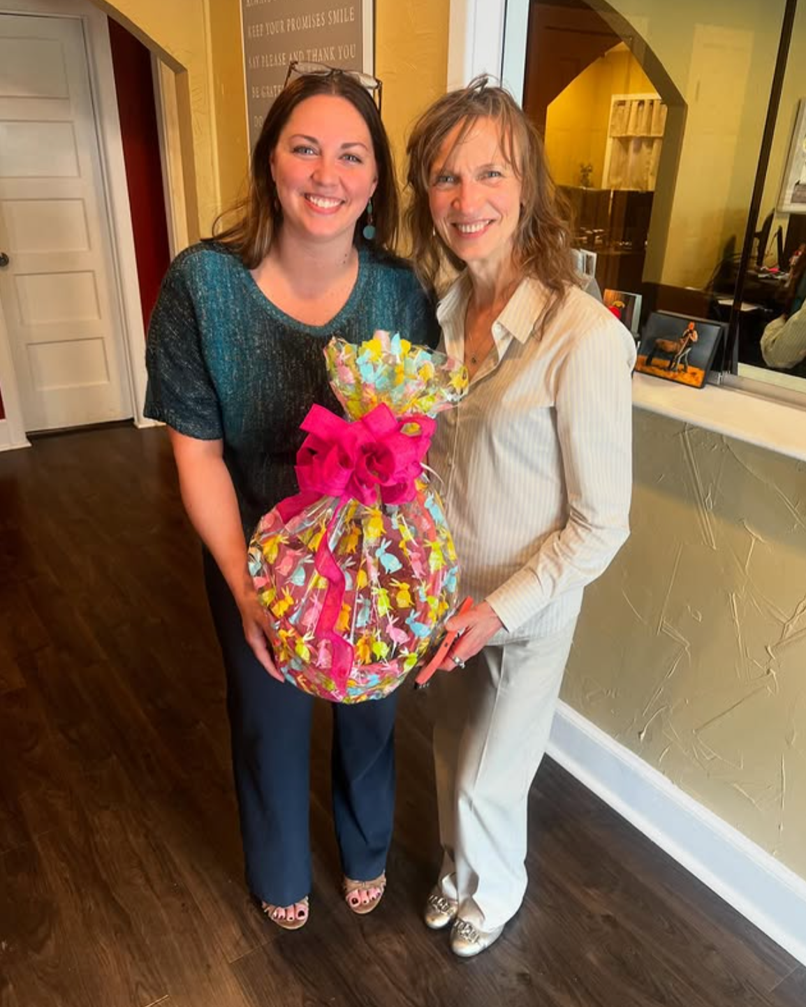Still thinking about the sweet Easter basket Larisa brought us the other day. She is truly wonderful, and we always enjoy working with her and the team at Allure Group. Grateful for such thoughtful connections.