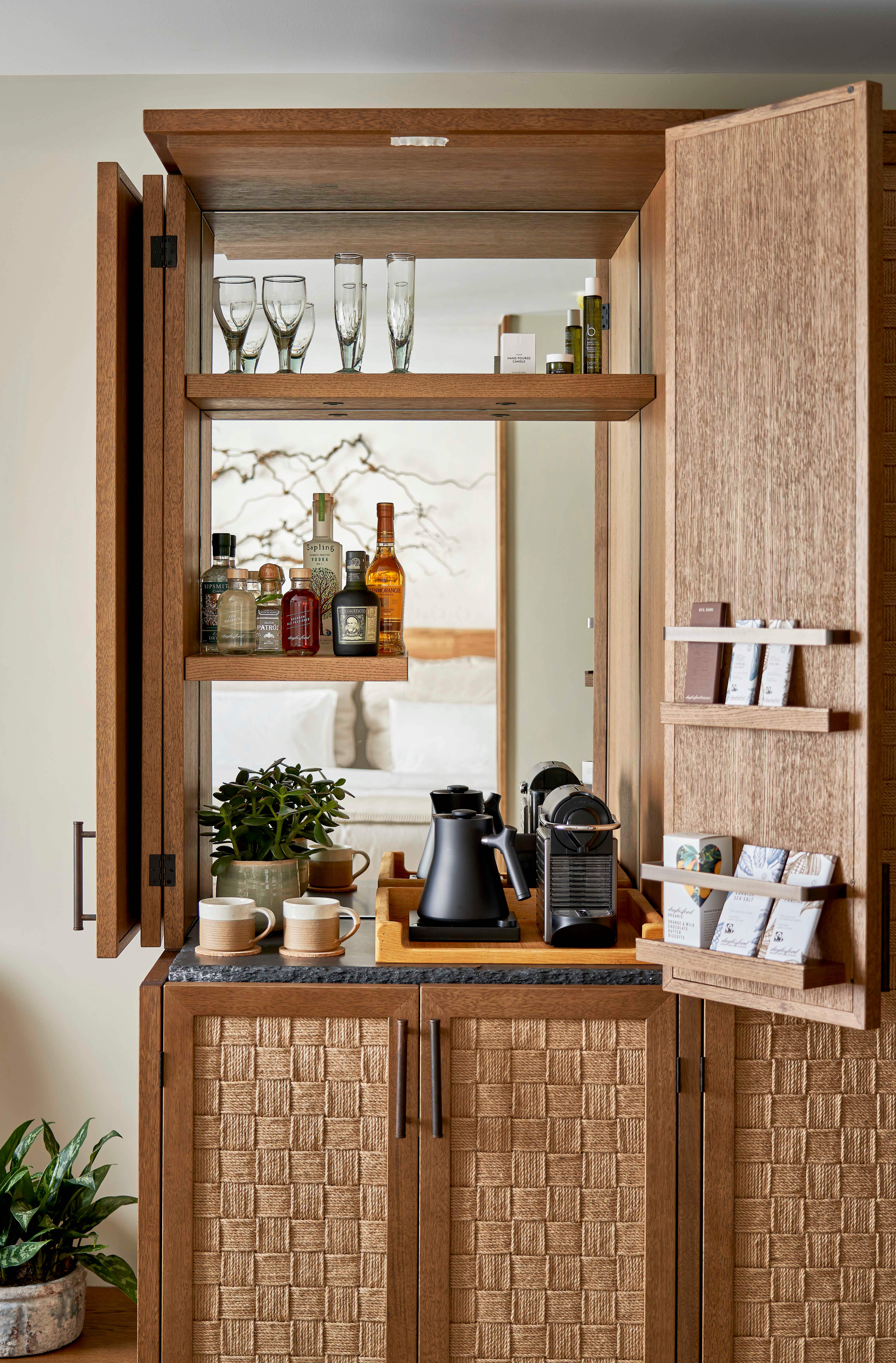 Minibar with Kettle and Nespresso Machine