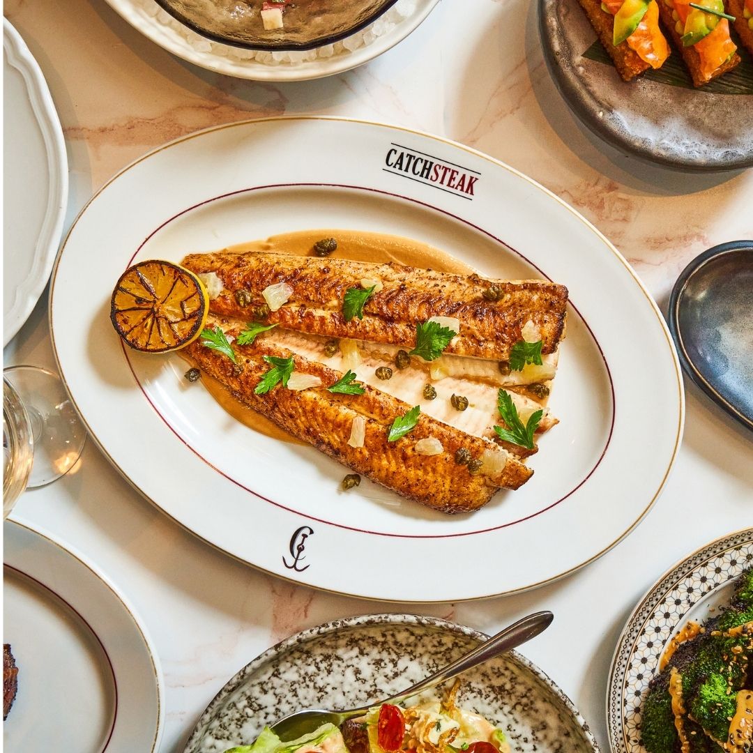 Miso glazed sea bass