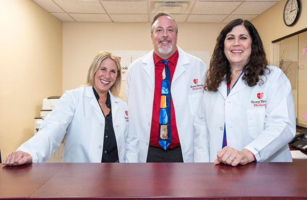 L to R: Dara Brener, MD, Justin Waryold, DNP and Ronni Sollazzo, MD