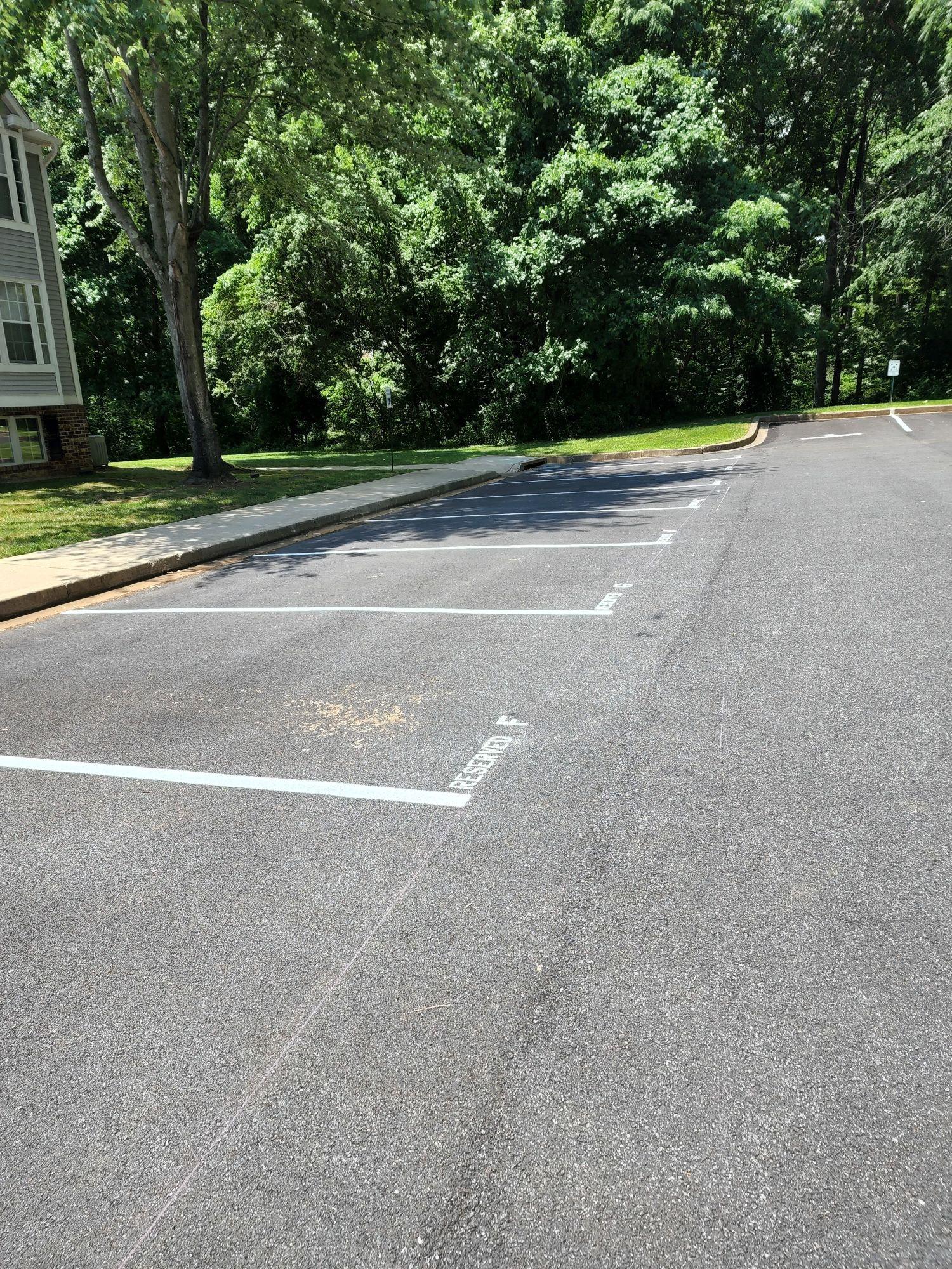Image of Parking Lot Striping by G-FORCE Baltimore MD