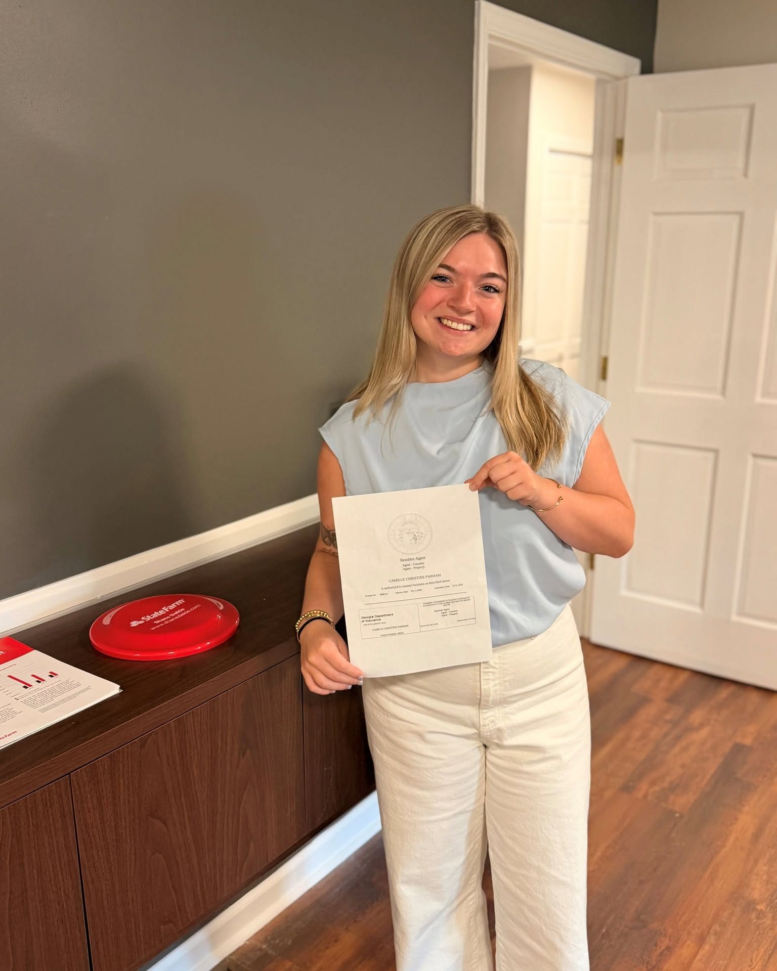 We are so proud of Camille for passing her Life and Health exam with the state! Congratulations on this exciting accomplishment, Camille. We are lucky to have you on our team!