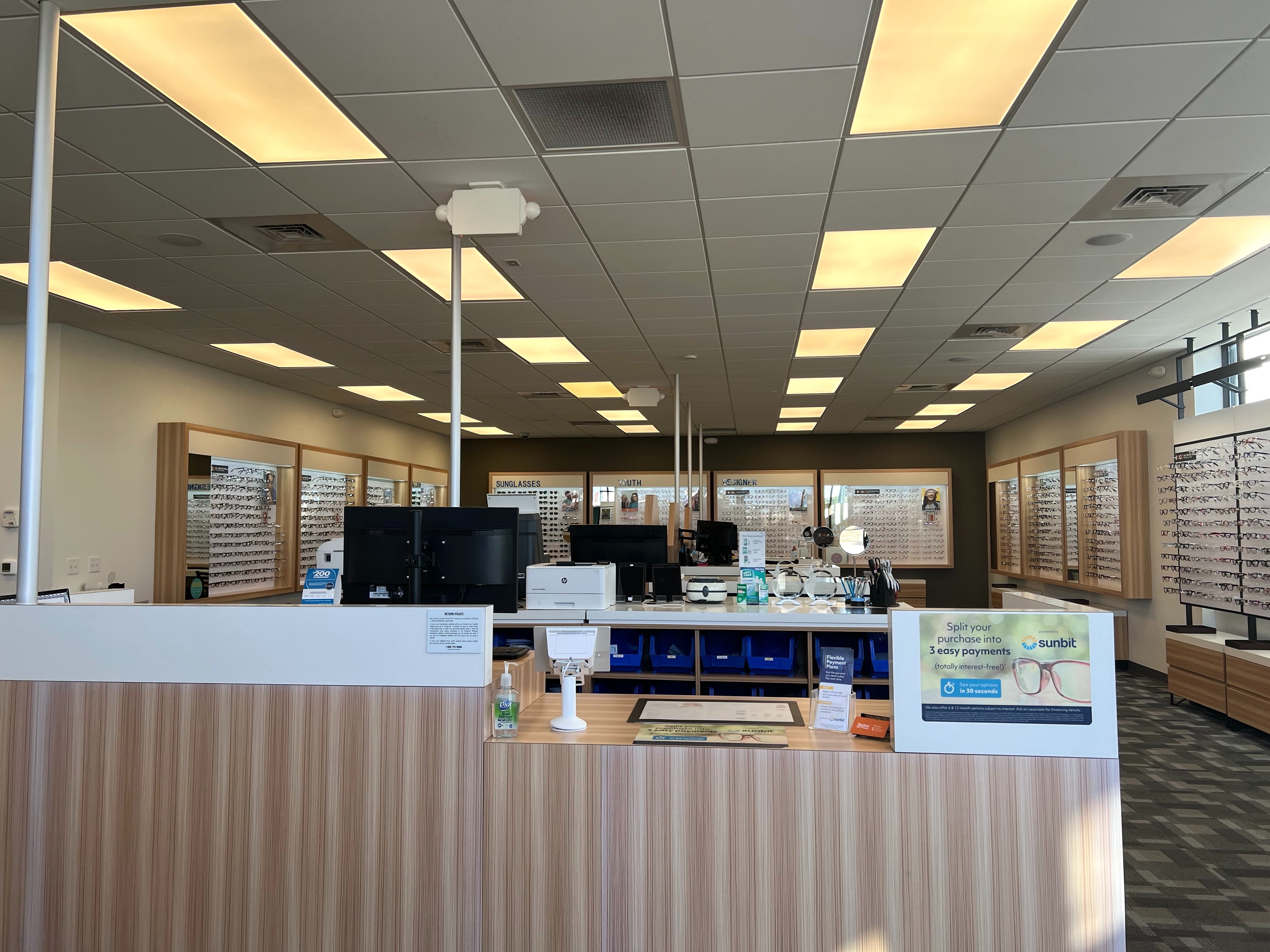 Store Interior at Stanton Optical Store Saginaw MI 48604