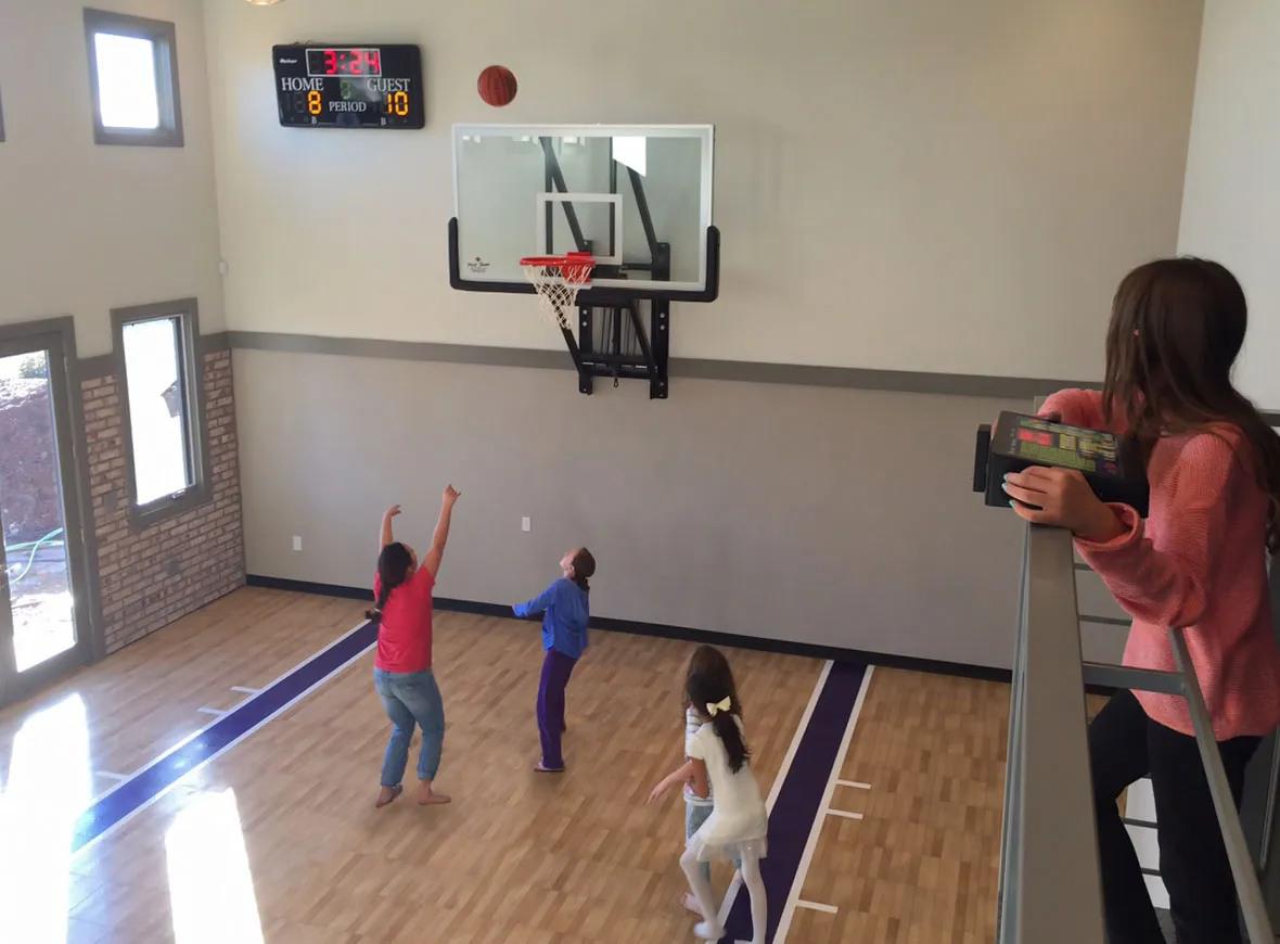 Wow, year around fun out of the elements with this 20′ x 24′ indoor basketball court.
👉Not affected by moisture or humidity
👉Low annual maintenance
👉Versatile for multiple types of sports and activities