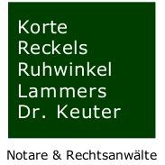 Logo Korte, Reckels, Ruhwinkel , Lammer & Dr. Keuter Rechtsanwälte u. Notare