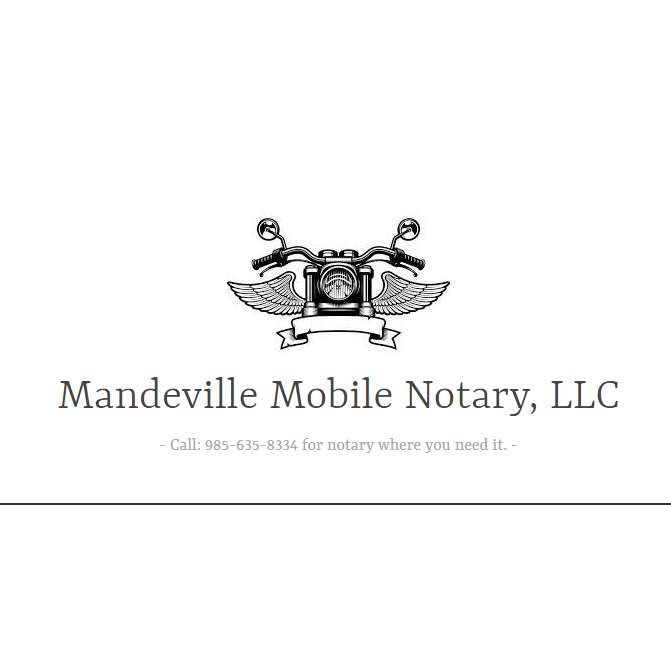 Mandeville Mobile Notary Logo