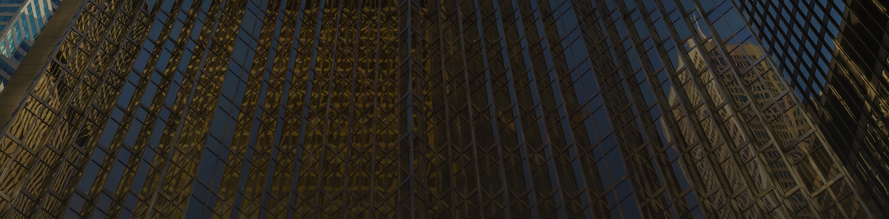 Close-up of the reflective windows of the Royal Bank Plaza skyscraper in downtown Toronto.