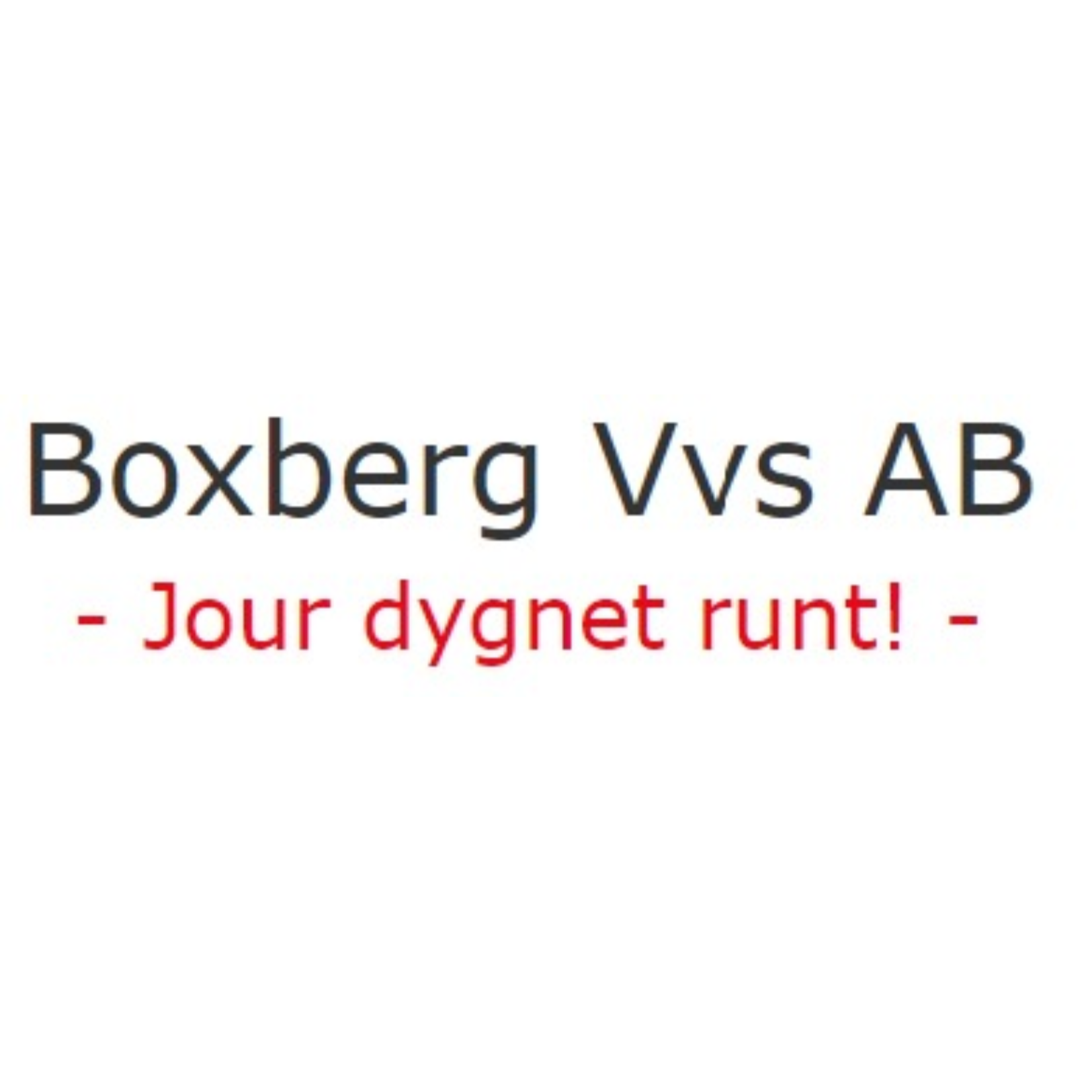 Boxberg VVS AB Logo